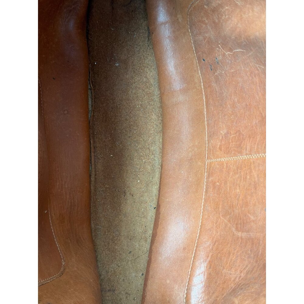 1970s 80s Coach 399-0645 Glove Tanned British Tan Marketing Tote Bag NYC w/FLAWS - Picture 14 of 15